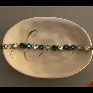Green Sworvski Crystal Bracelet